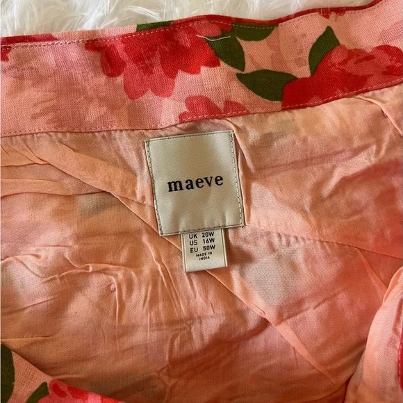 Maeve Ruffled Linen Mini Shirt - Picture 11 of 13